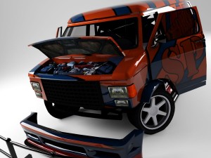 van gmc 3Dモデル