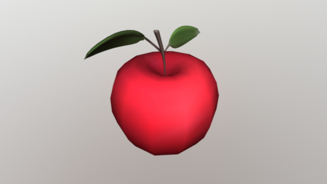 apple 3d low poly Modelo 3D .c4d .max .obj .3ds .fbx .stl .blend