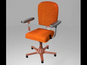 sedia da ufficio modello 3d truccata Modello 3D