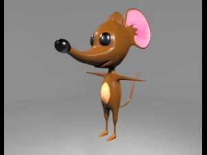 мультфильм мышь 3D Модель