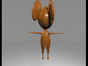 rato de desenho animado Modelo 3D