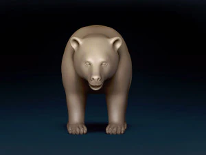 Black Bear Base Mesh 3D Model
