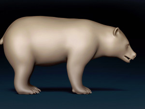 Black Bear Base Mesh Modelo 3D
