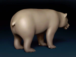 Black Bear Base Mesh 3D Model