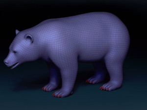 Black Bear Base Mesh Modelo 3D