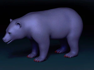 Black Bear Base Mesh 3D Model