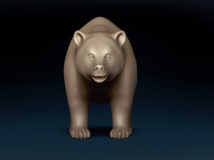 Brown Bear Base Mesh Modelo 3D