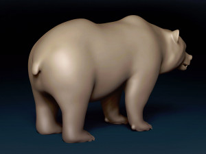 Brown Bear Base Mesh Modelo 3D