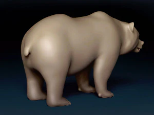 ヒグマベースメッシュ 3Dモデル
