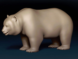 Giant Panda Base Mesh 3D 模型