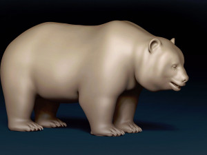 Giant Panda Base Mesh 3D 模型