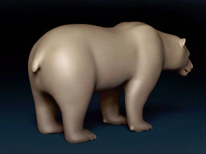 Malha Base Urso Polar Modelo 3D