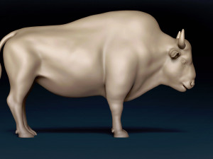 American Bison Base Mesh 3D Model