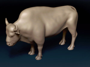 American Bison Base Mesh 3D Model