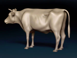 Cow Base Mesh 3D Model