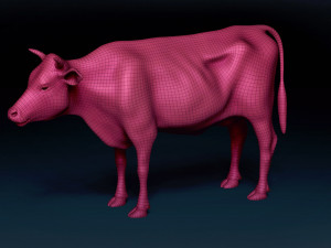Cow Base Mesh 3Dモデル