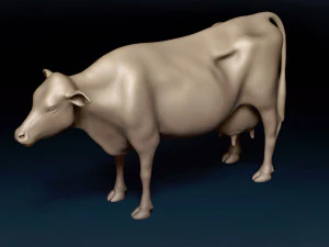 Dairy Cow Base Mesh 3D Model