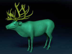 Caribou Base Mesh Modelo 3D