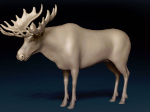 Moose Base Mesh Modelo 3D