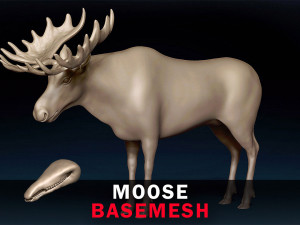 Moose Base Mesh 3Dモデル
