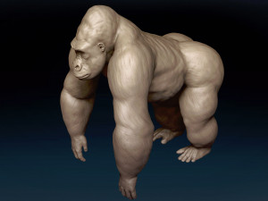 Gorilla Base Mesh 3D Model
