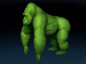 Gorilla Base Mesh 3D Model