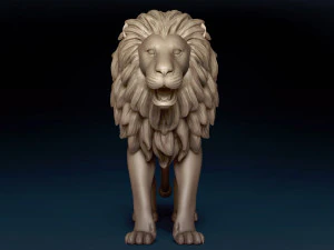 Malha Base Le&atilde;o Modelo 3D