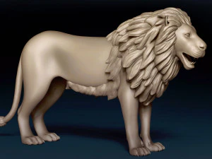 Malha Base Le&atilde;o Modelo 3D