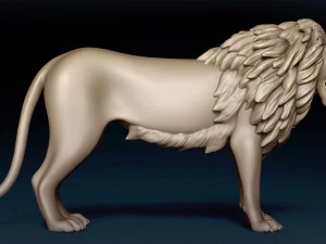 Malha Base Le&atilde;o Modelo 3D