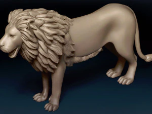 Malha Base Le&atilde;o Modelo 3D