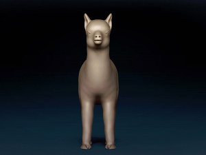 Alpaca Base Mesh Modelo 3D