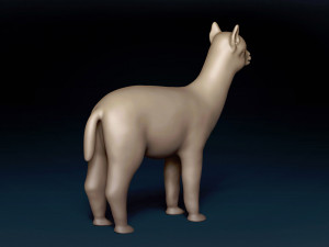Alpaca Base Mesh Modelo 3D