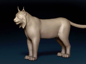 Eurasian Lynx Base Mesh 3D Model