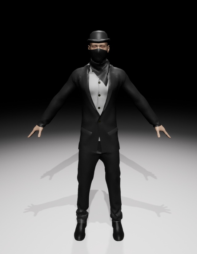 banditguy 3D Model .c4d .max .obj .3ds .fbx .stl .blend 