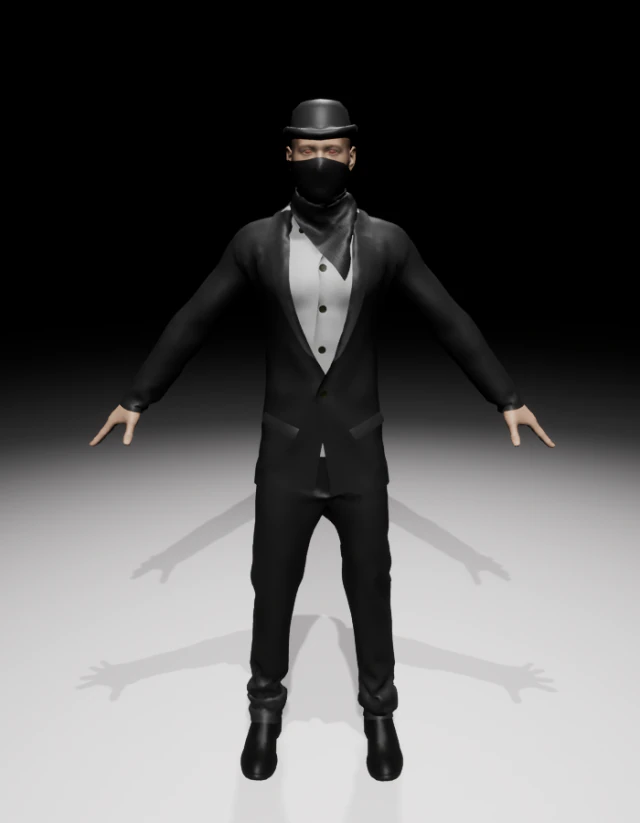 banditguy 3D Model .c4d .max .obj .3ds .fbx .stl .blend