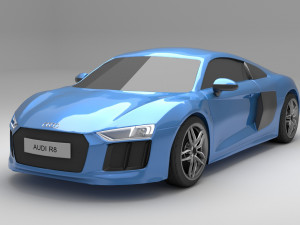 audi r8 2016 3D 모델