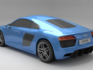 audi r8 2016 3D Model
