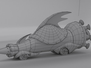 the mean machine - wacky races 3D मॉडल