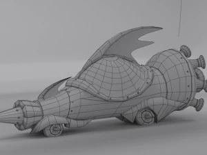 the mean machine - wacky races 3D Model