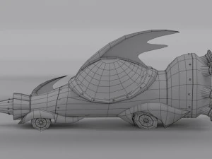 the mean machine - wacky races 3D Model