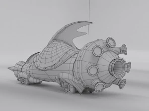 the mean machine - wacky races 3D Model