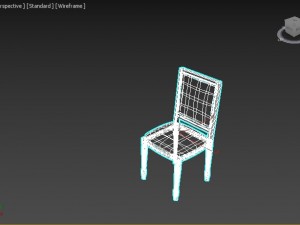stylish dining table chair 3D Модель