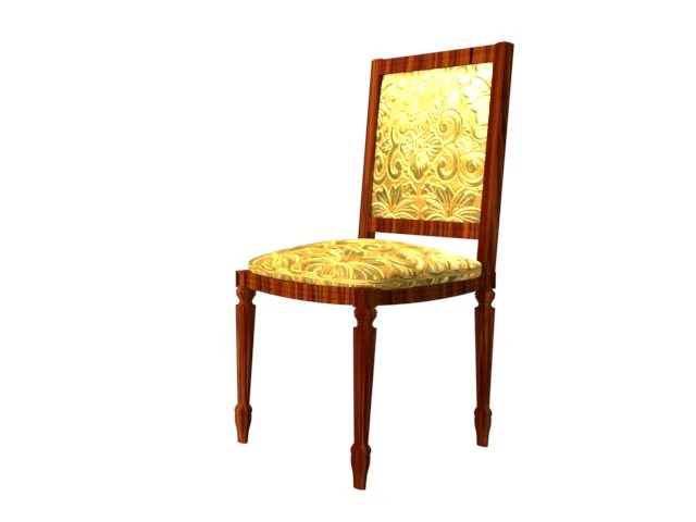 dining table chair 3D Model .c4d .max .obj .3ds .fbx .stl .blend 