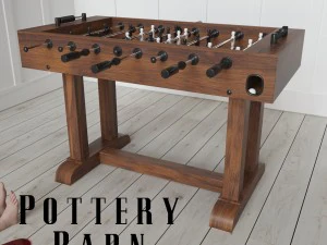 mesa de pebolim de celeiro de cer&acirc;mica Modelo 3D