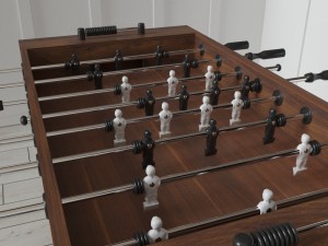 pottery barn foosball table Modelo 3D