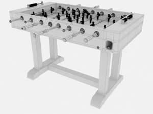 pottery barn foosball table 3D Model