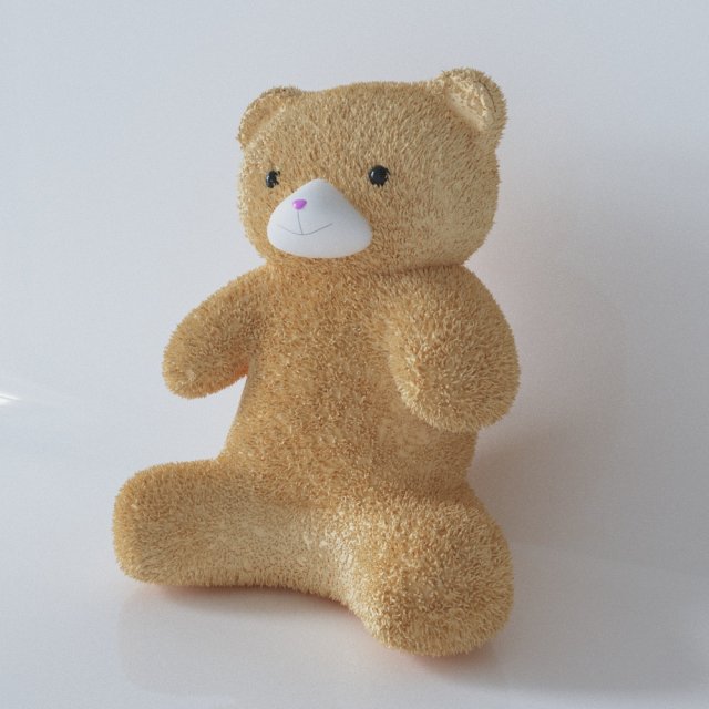 teddy bear 3D मॉडल .c4d .max .obj .3ds .fbx .stl .blend 