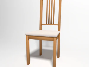 простий стілець 3D Модель