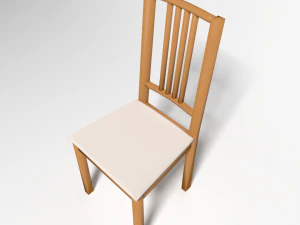 простий стілець 3D Модель