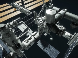 pbr game ready iss space station 3D Model